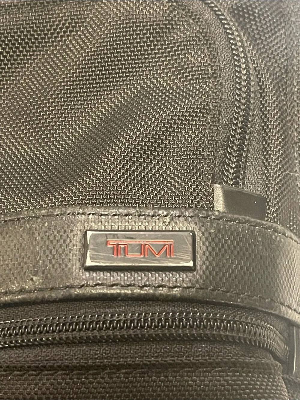 Tumi Black Laptop Briefcase with Detachable Shoulder Strap